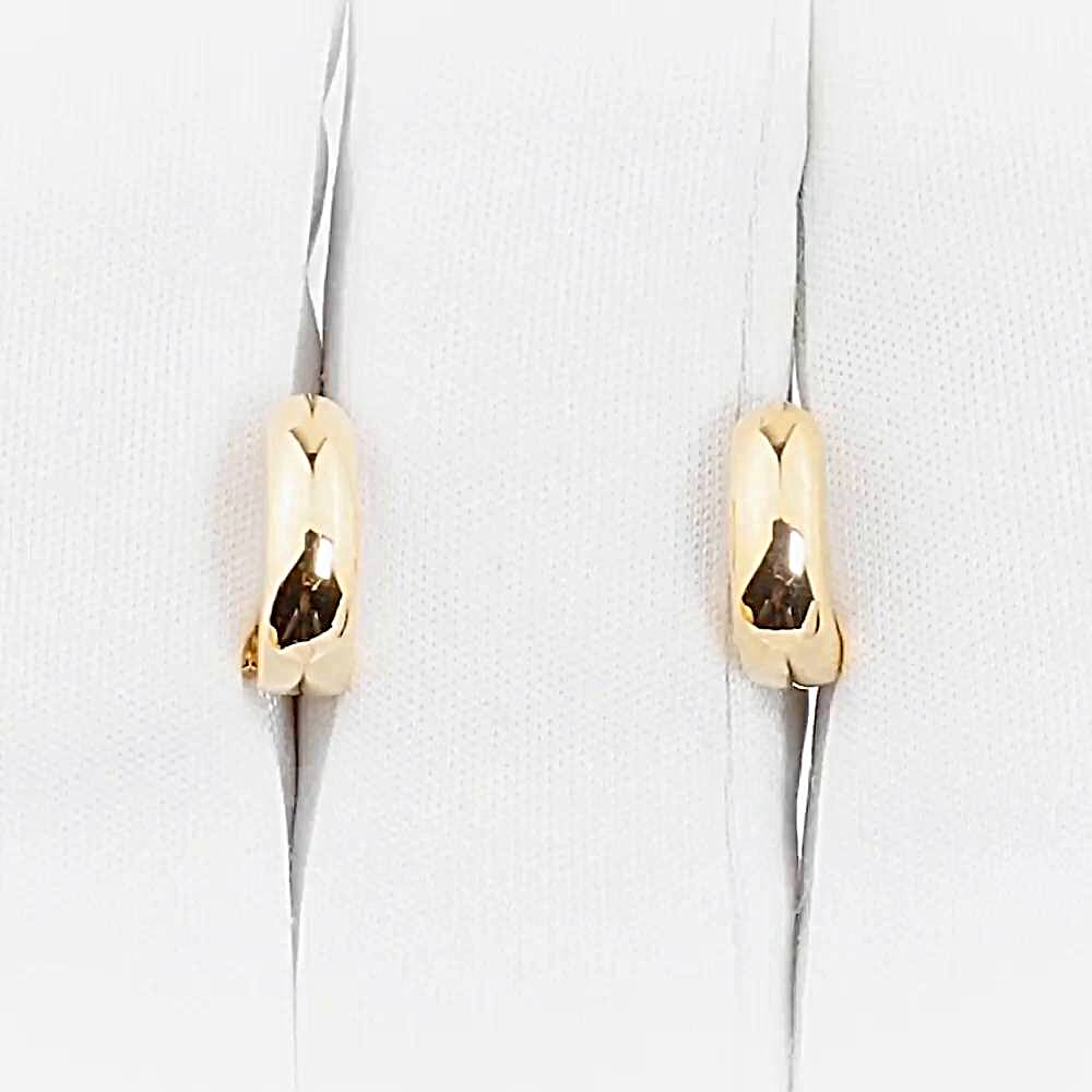 Серьги конго из красного золота 585 пробы