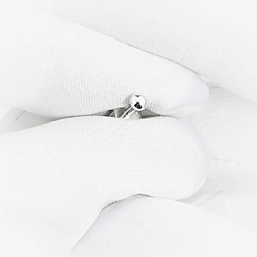 Серьги из белого золота 585 пробы 1