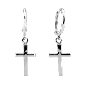 Серьги из белого золота 585 пробы
