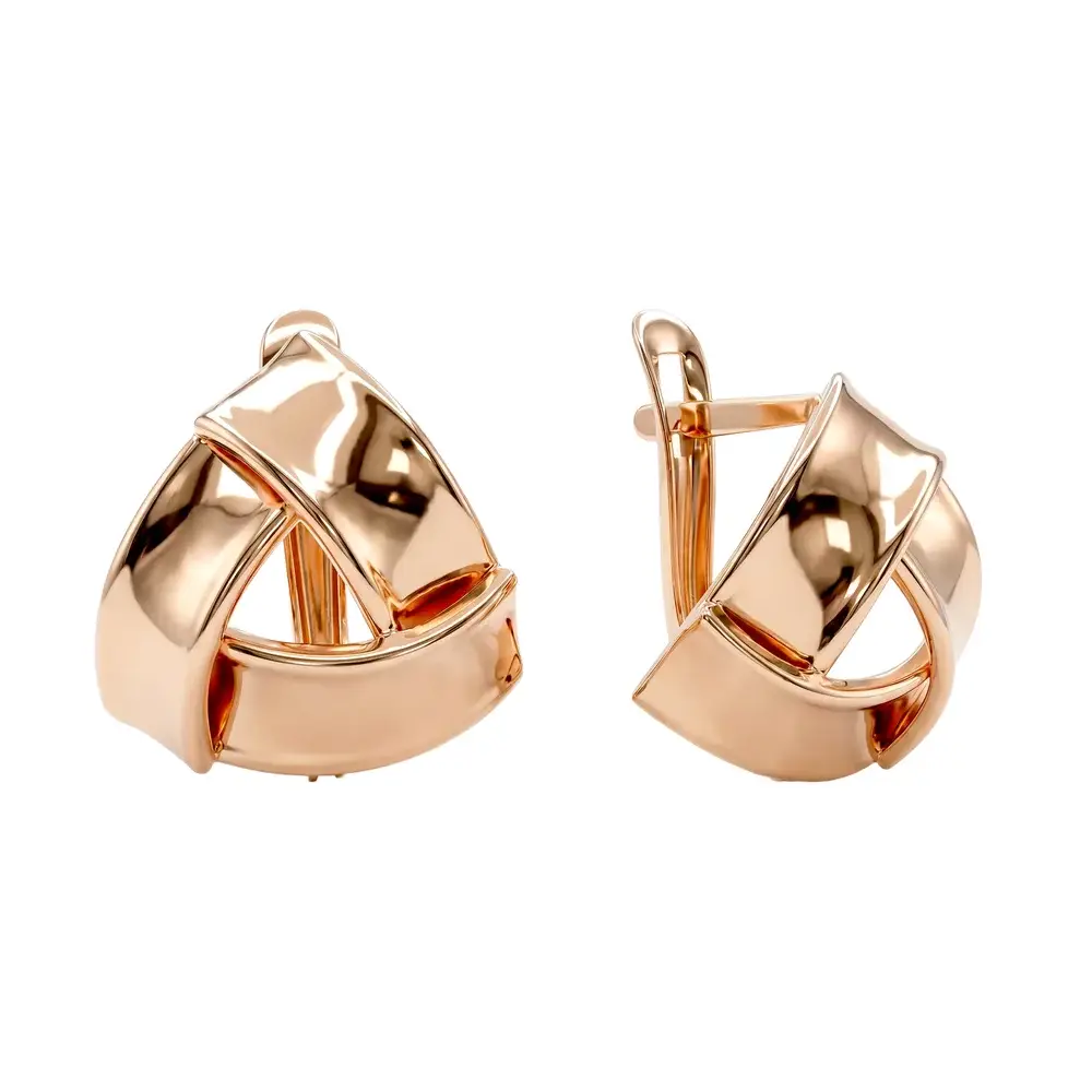 Серьги из красного золота 585 пробы