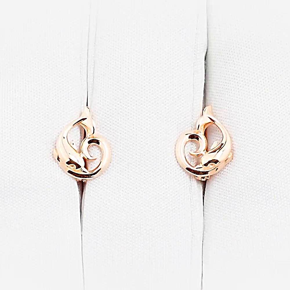 Серьги из красного золота 375 пробы