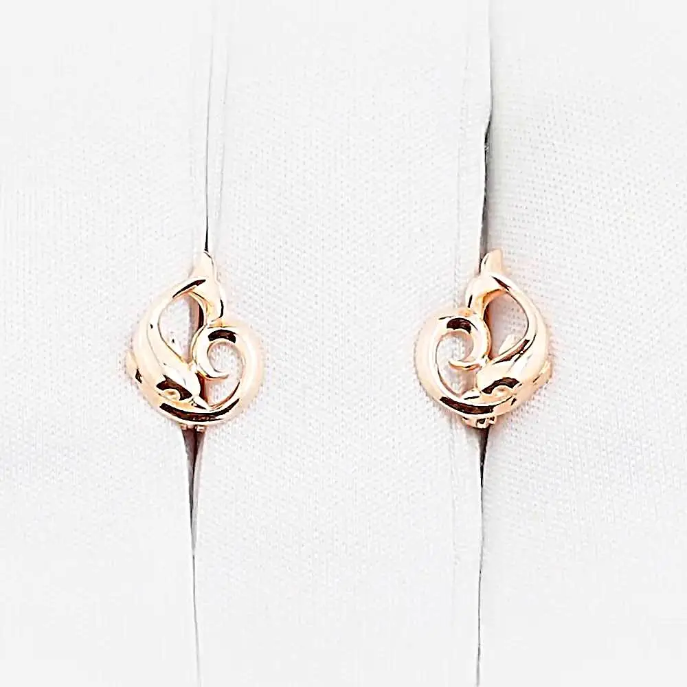 Серьги из красного золота 375 пробы 1