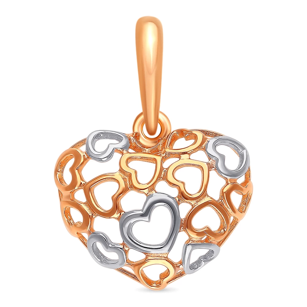 Подвес из красного золота 585 пробы