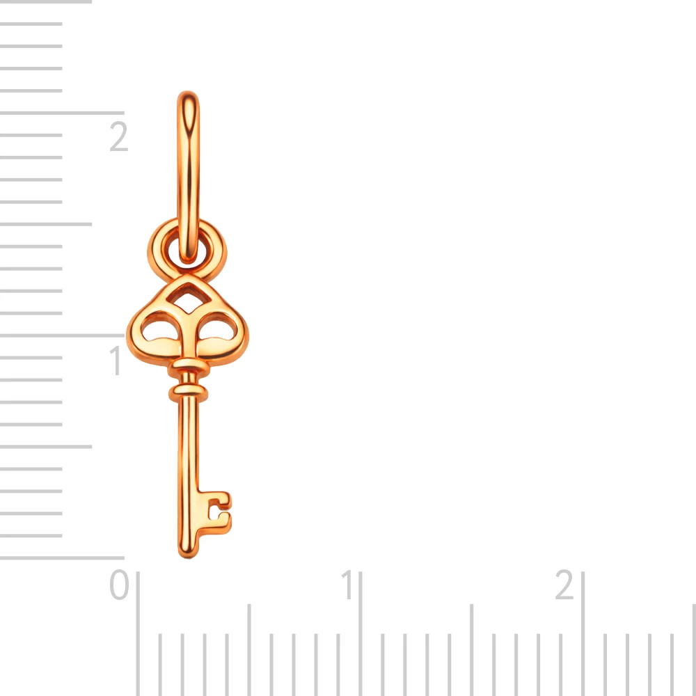 Подвес из красного золота 375 пробы