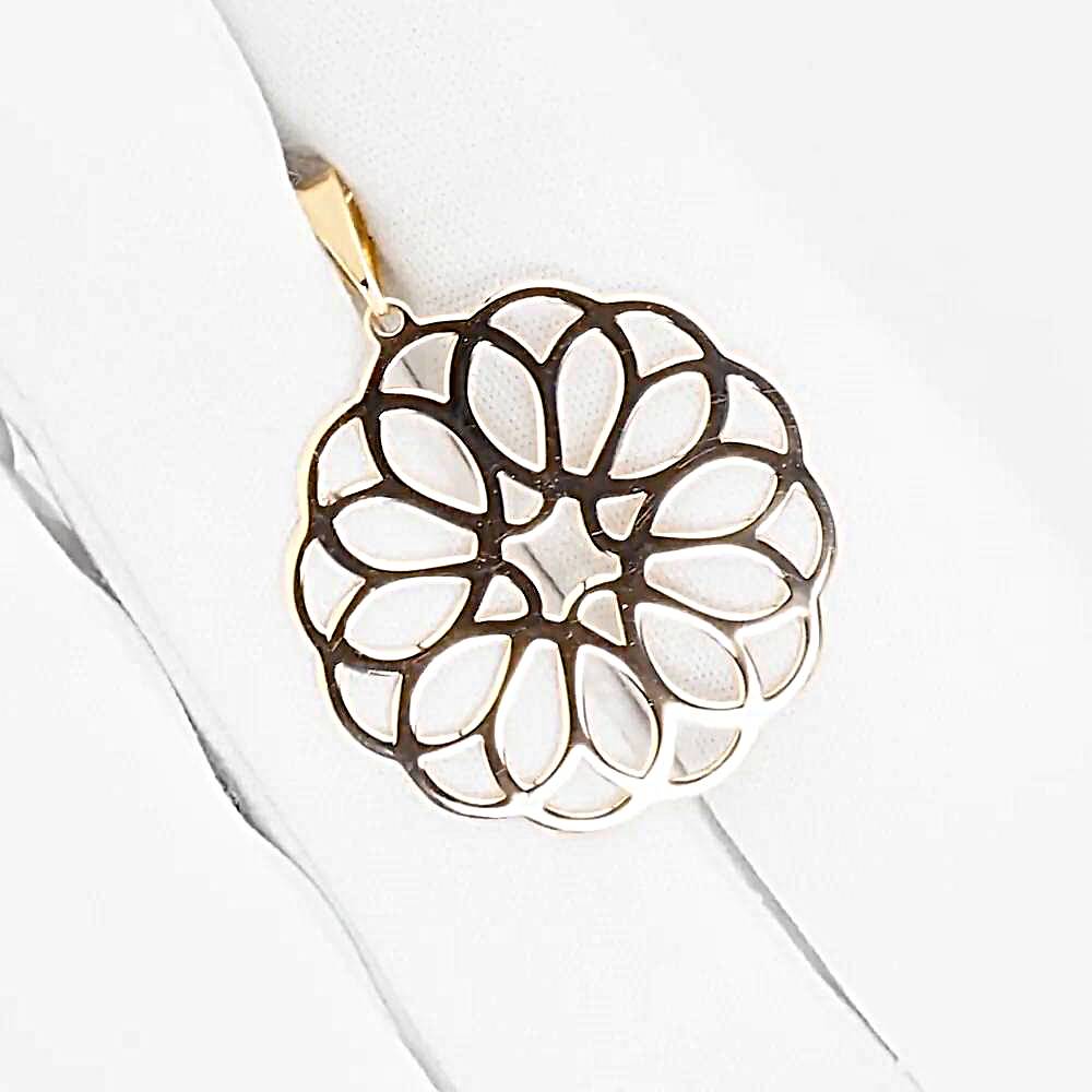 Подвес из красного золота 585 пробы 1