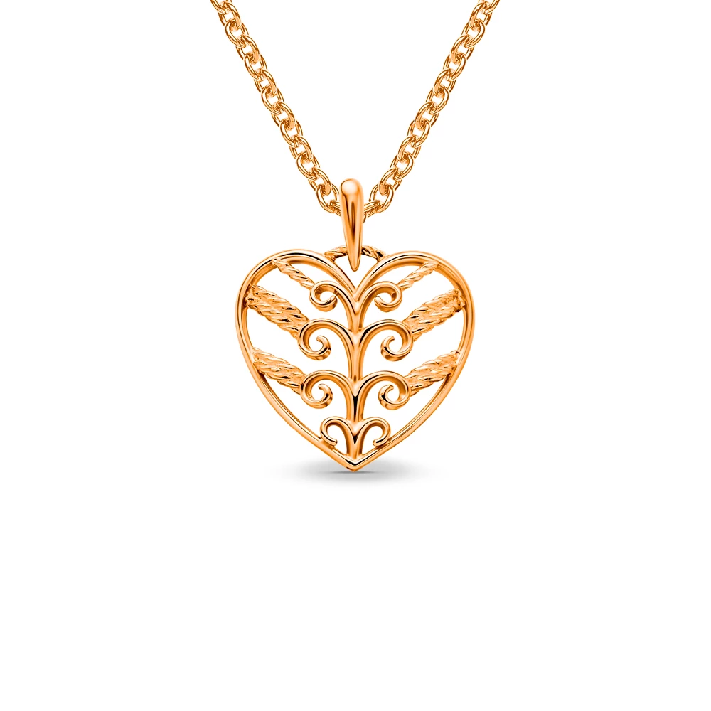 Подвес из красного золота 585 пробы 1