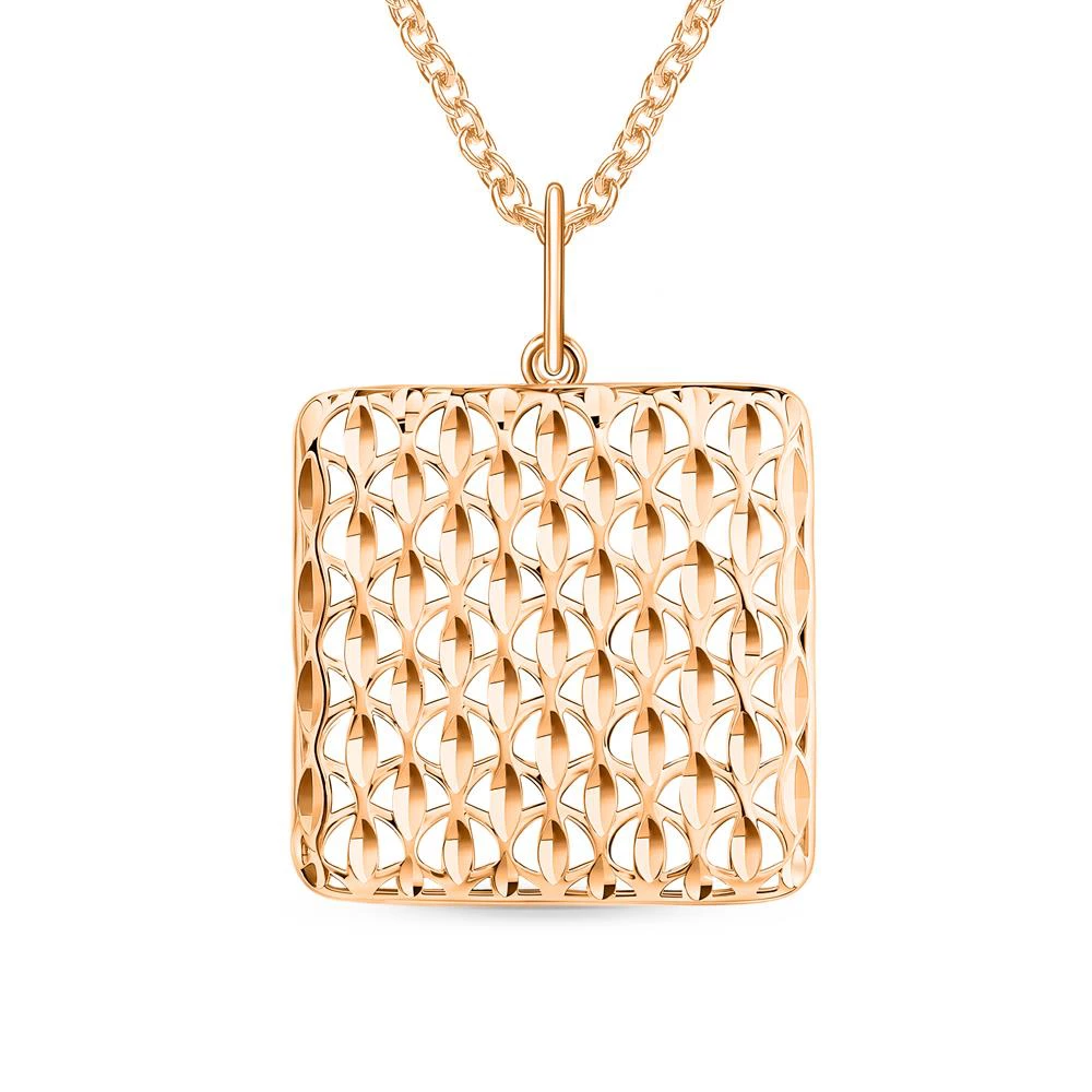 Подвес из красного золота 585 пробы