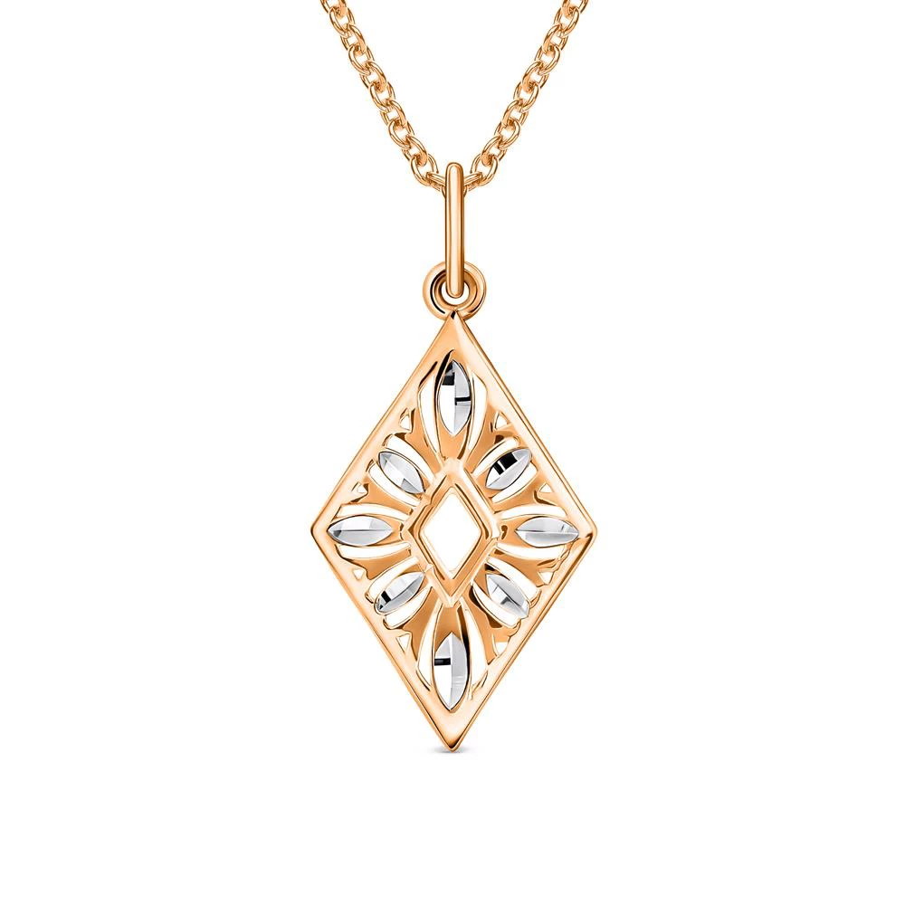 Подвес из красного золота 585 пробы