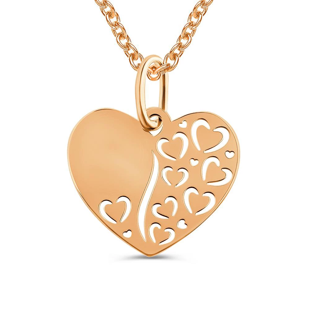 Подвес из красного золота 585 пробы