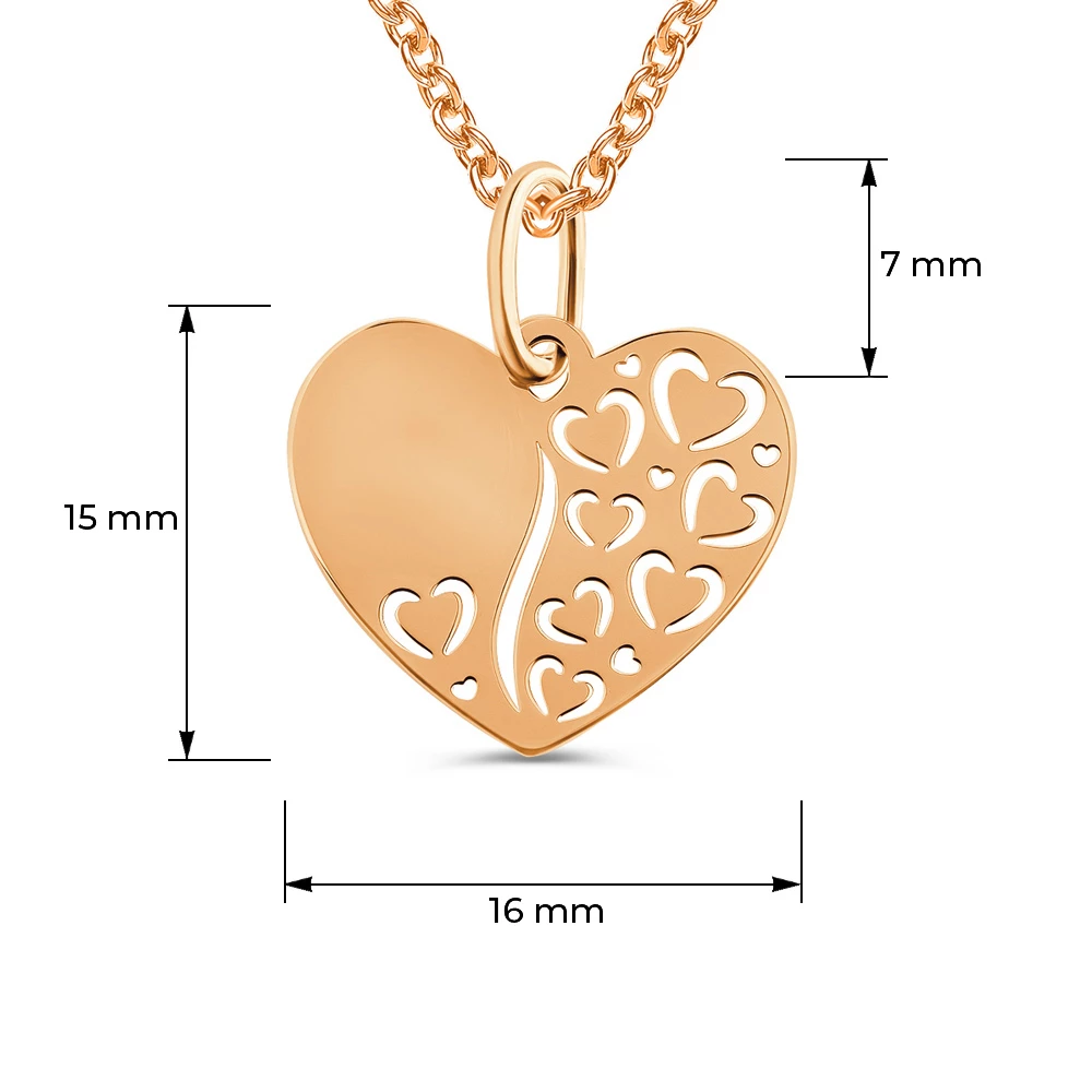 Подвес из красного золота 585 пробы Подвес из красного золота 585 пробы