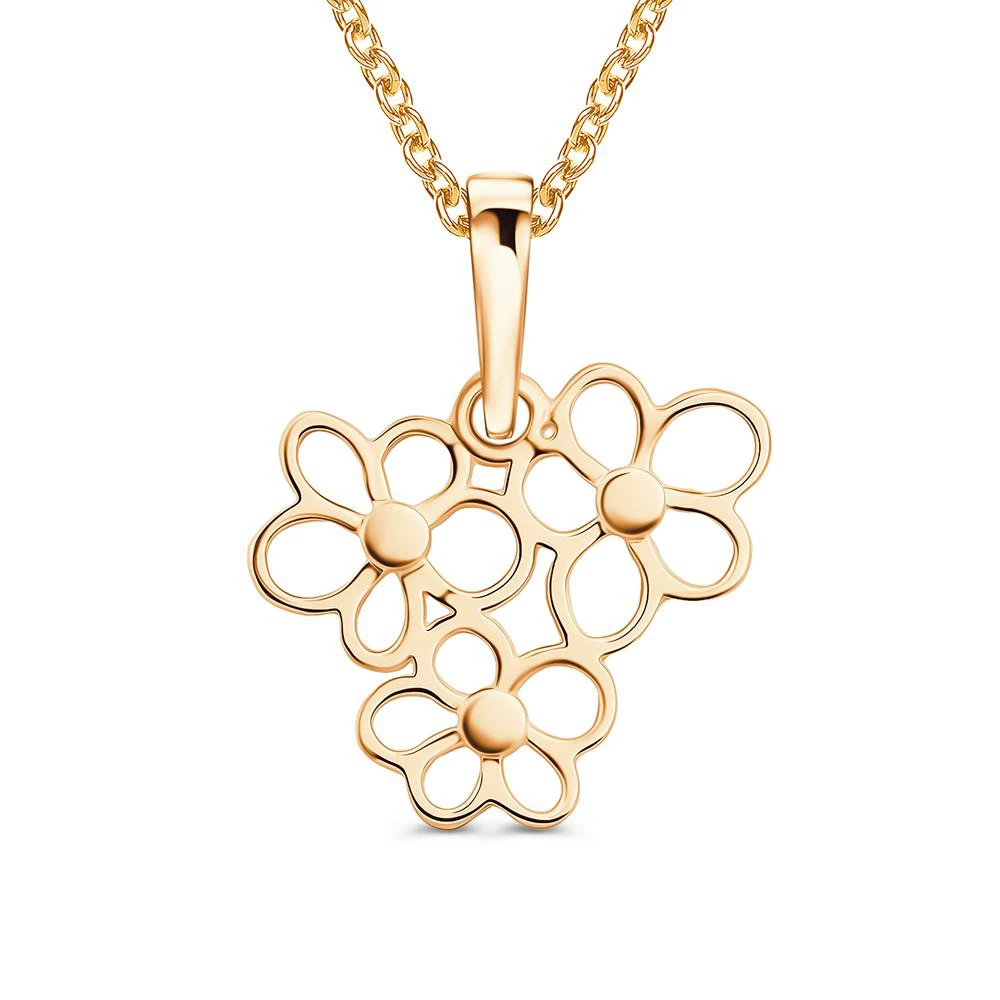 Подвес из красного золота 375 пробы