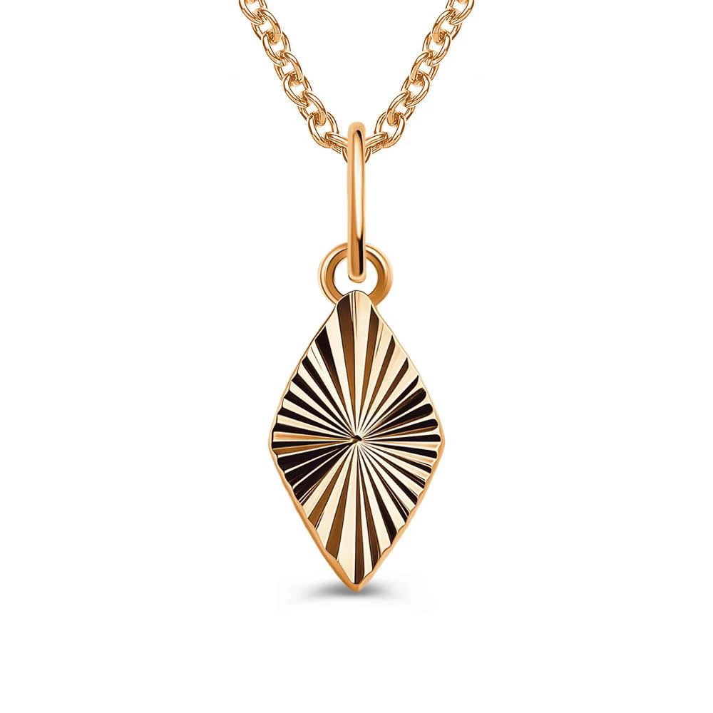 Подвес из красного золота 375 пробы