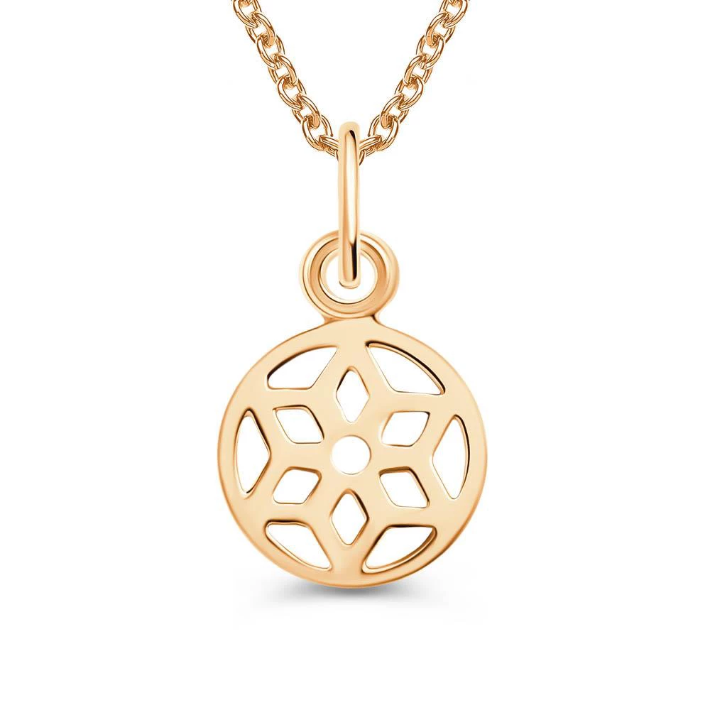 Подвес из красного золота 375 пробы