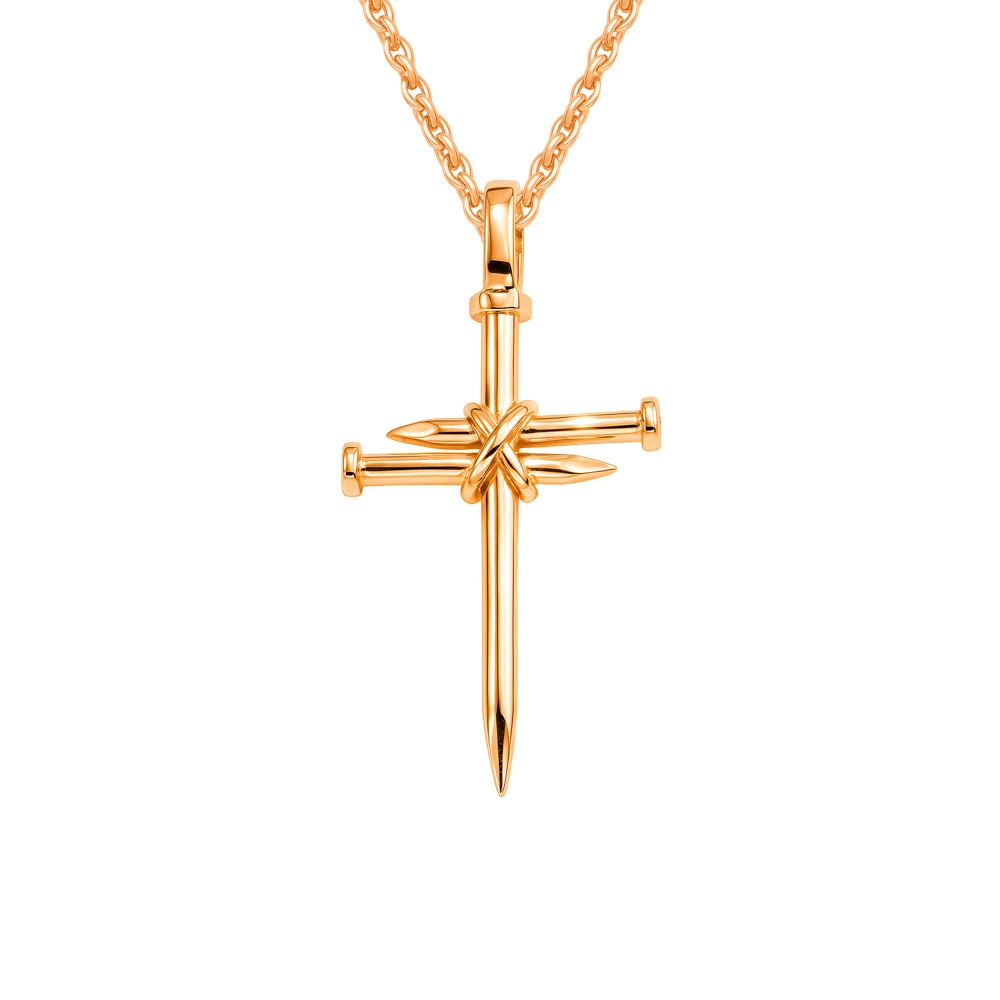 Подвес из красного золота 585 пробы