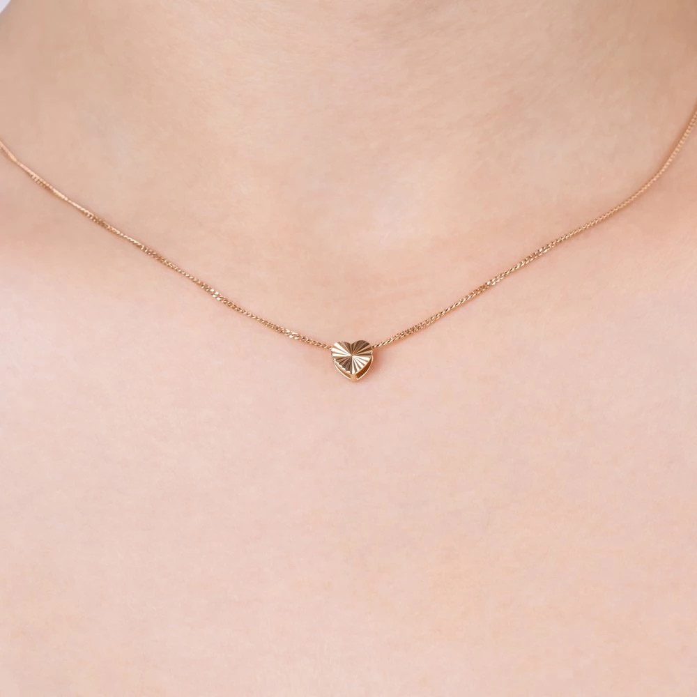 Подвес из красного золота 585 пробы