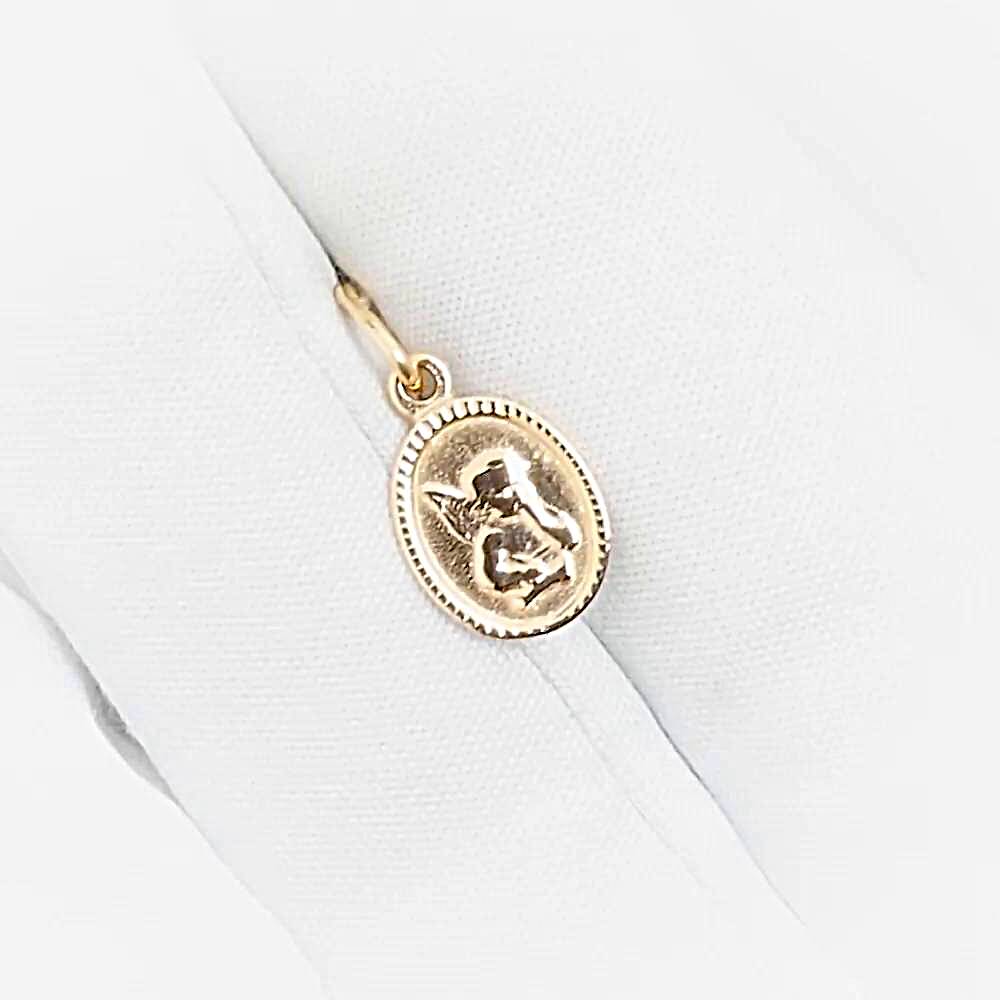 Подвес из красного золота 585 пробы