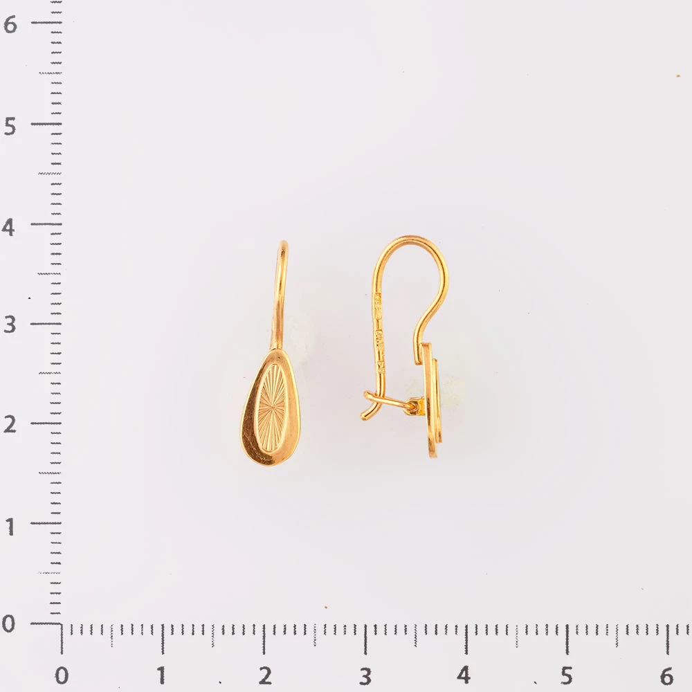 Серьги из красного золота 583 пробы