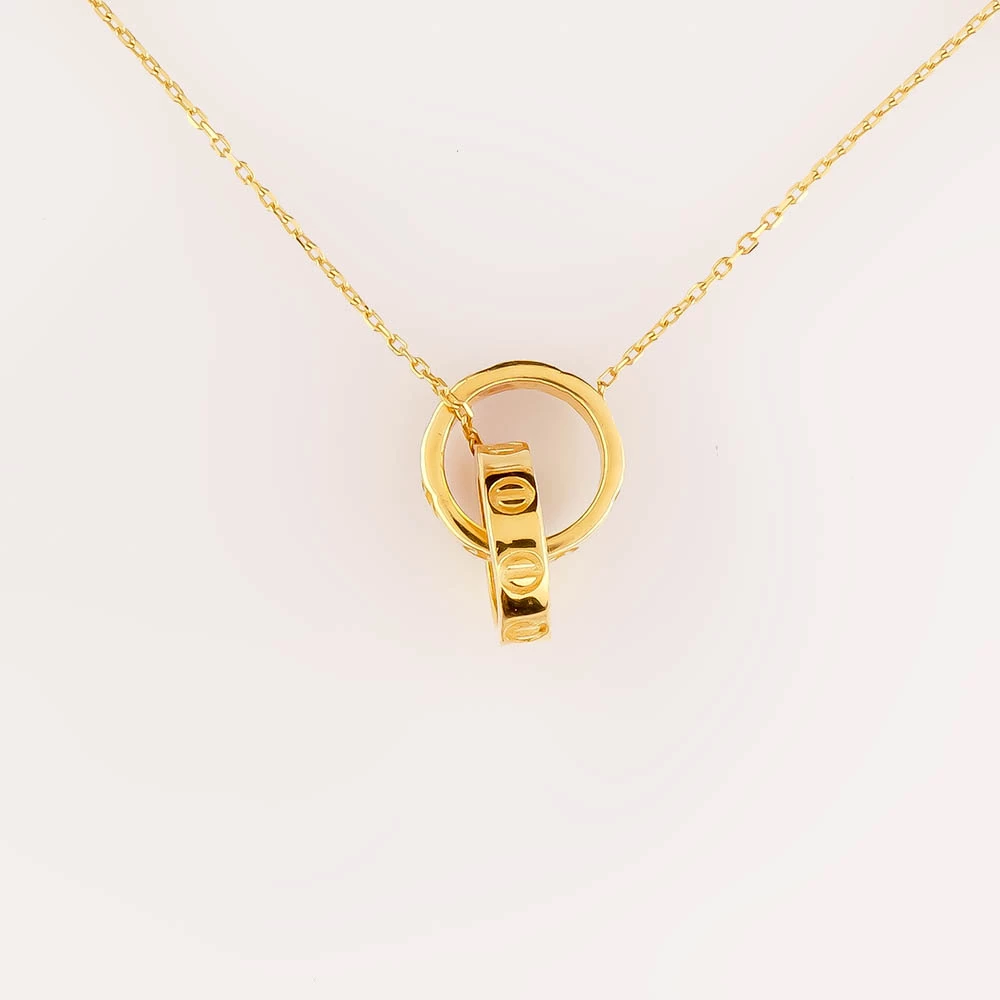 Колье из желтого золота 585 пробы