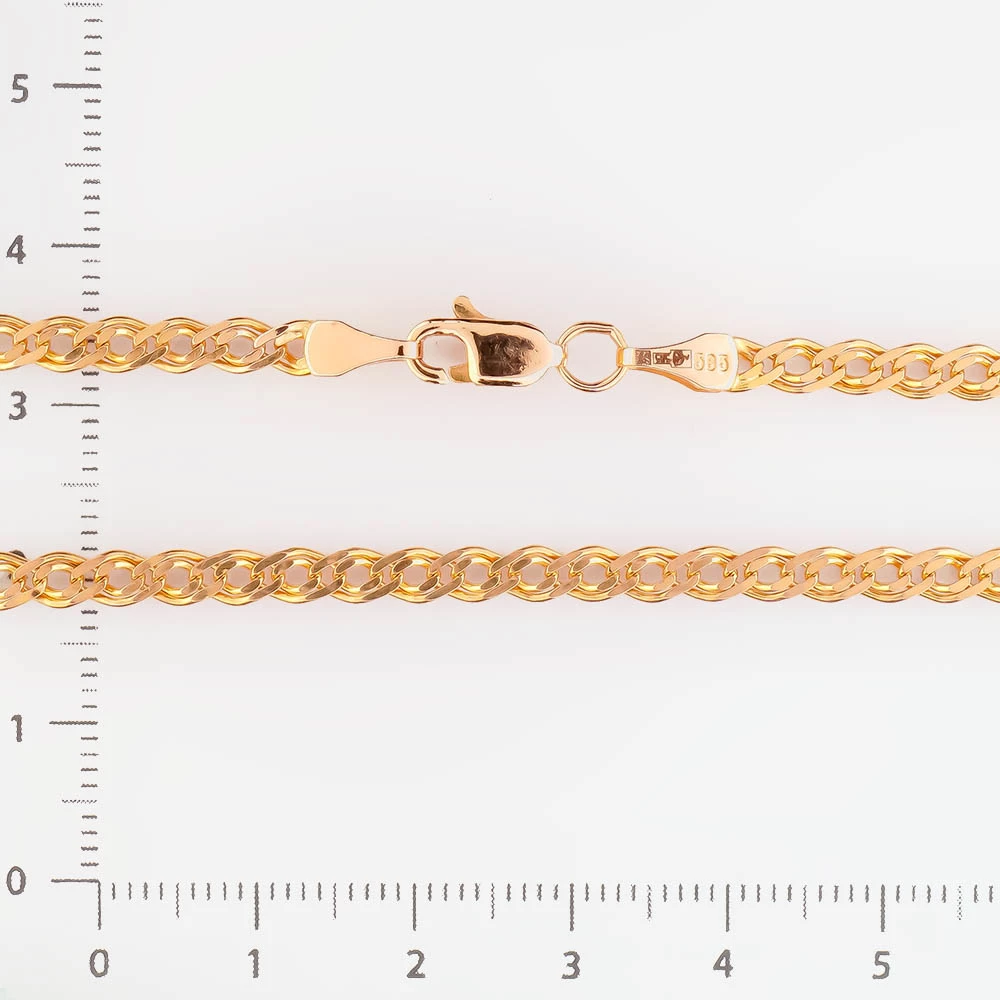 Цепь из красного золота 585 пробы