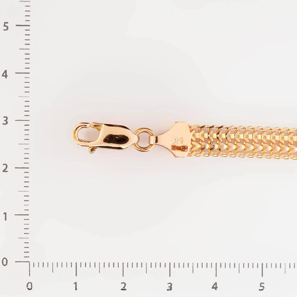 Браслет из красного золота 585 пробы