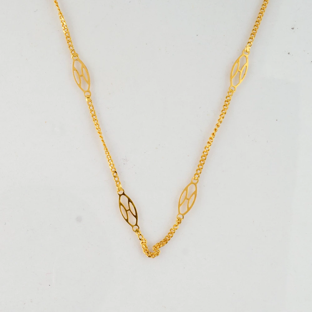 Колье из желтого золота 750 пробы