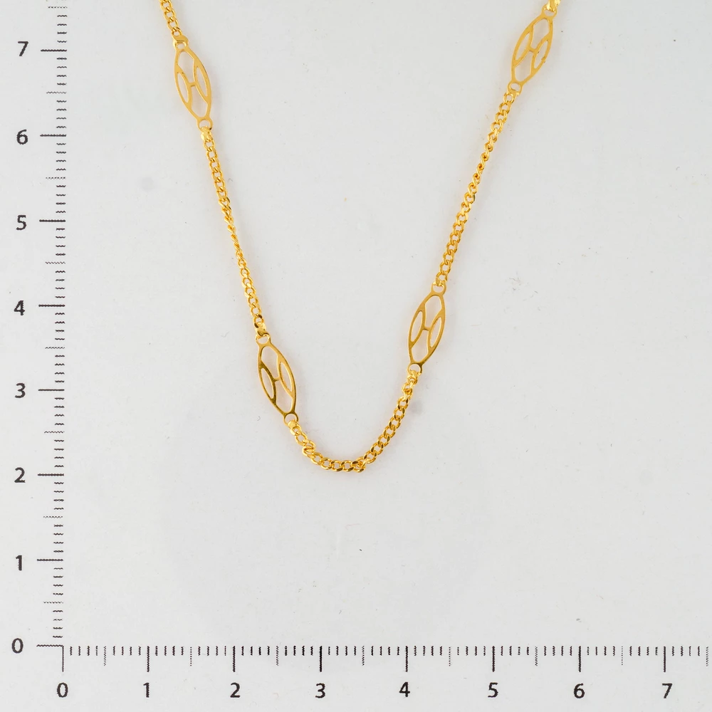 Колье из желтого золота 750 пробы