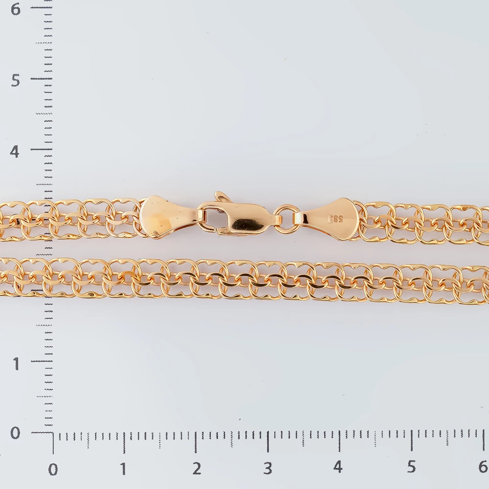 Цепь из красного золота 585 пробы