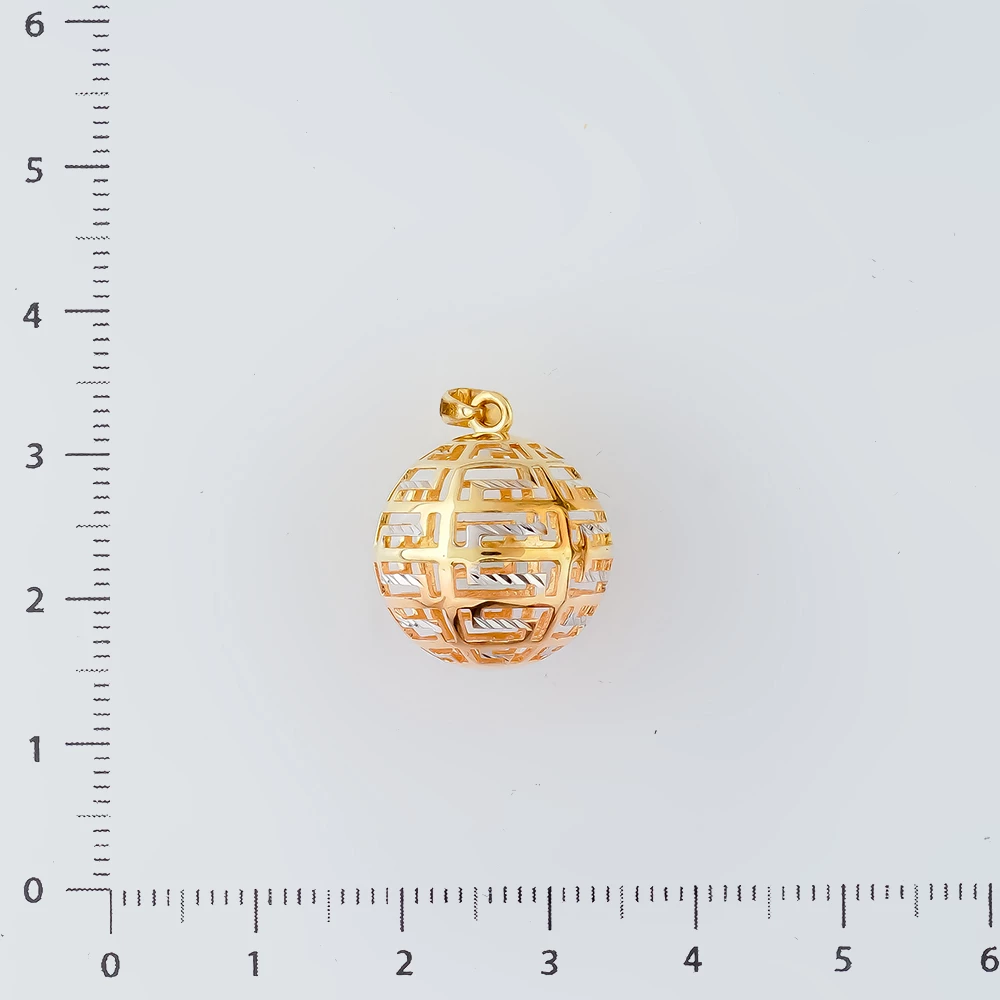 Подвес из красного золота 585 пробы