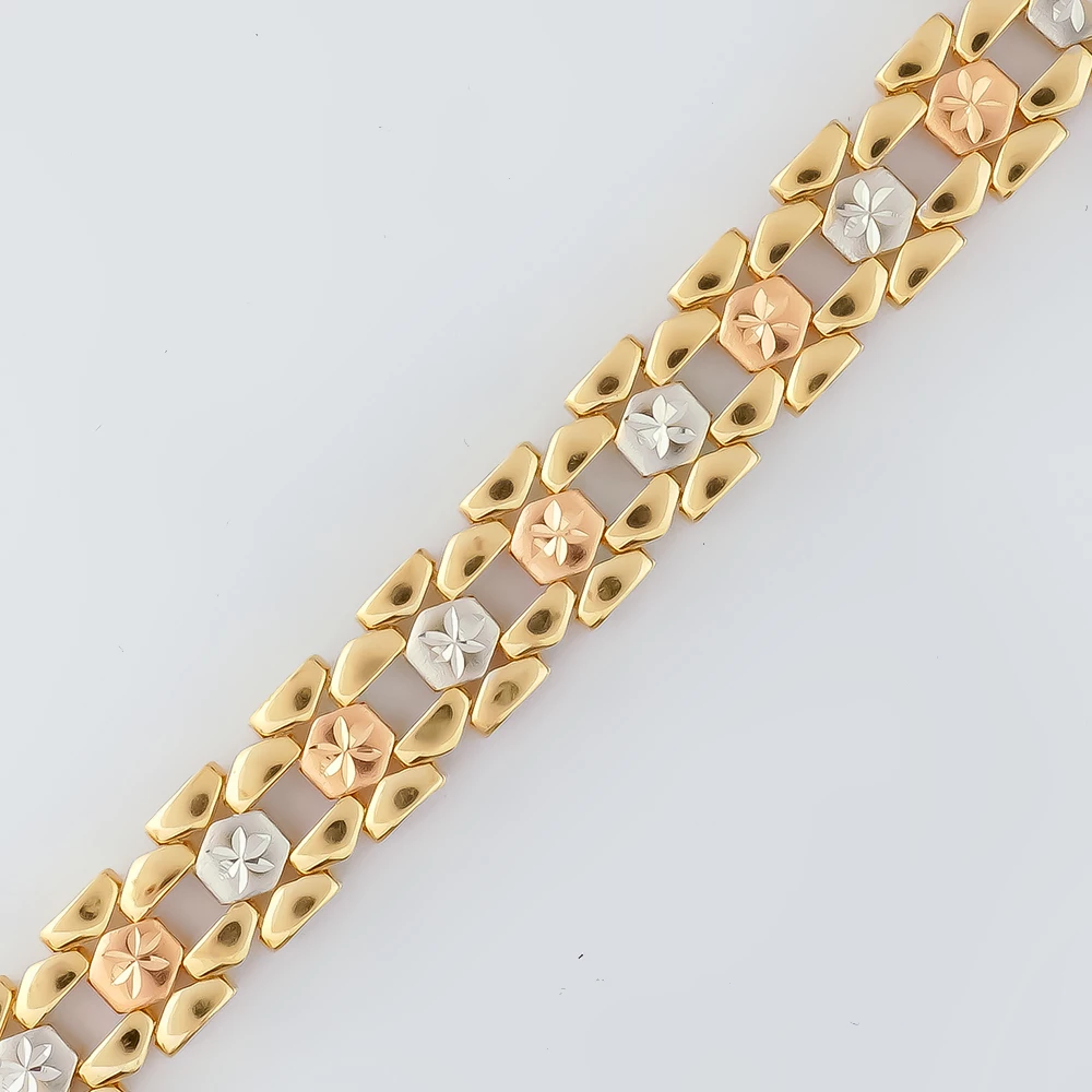 Браслет из желтого золота 585 пробы