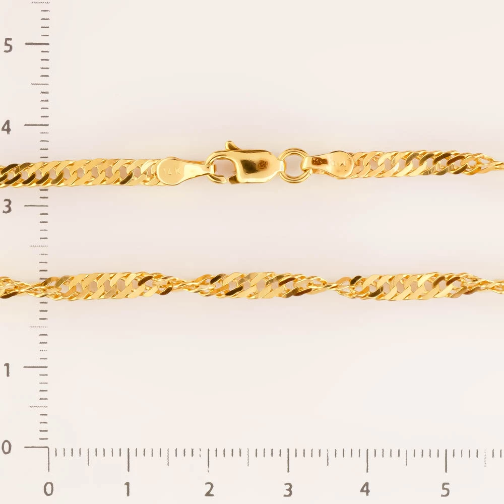 Цепь из желтого золота 585 пробы