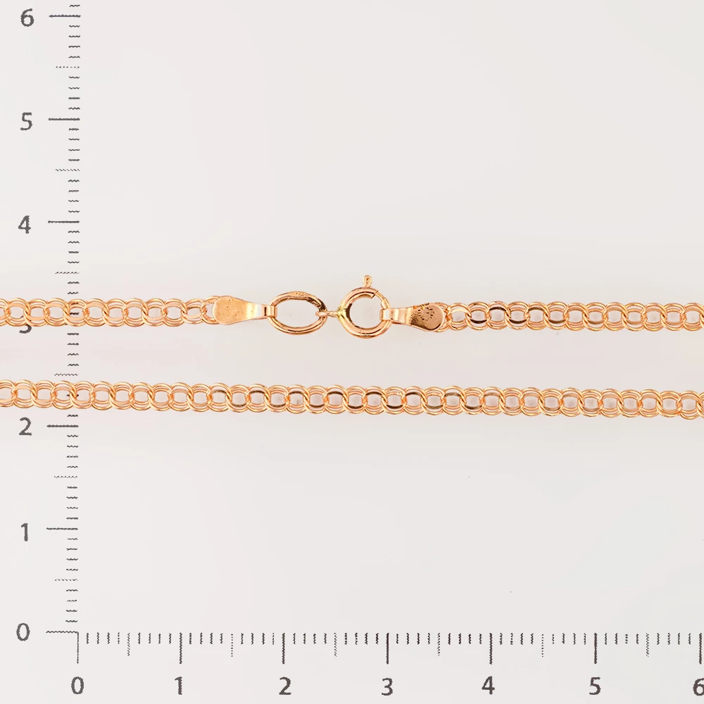 Цепь из красного золота 585 пробы