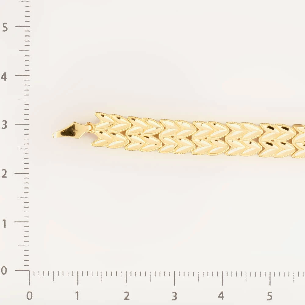 Браслет из желтого золота 585 пробы