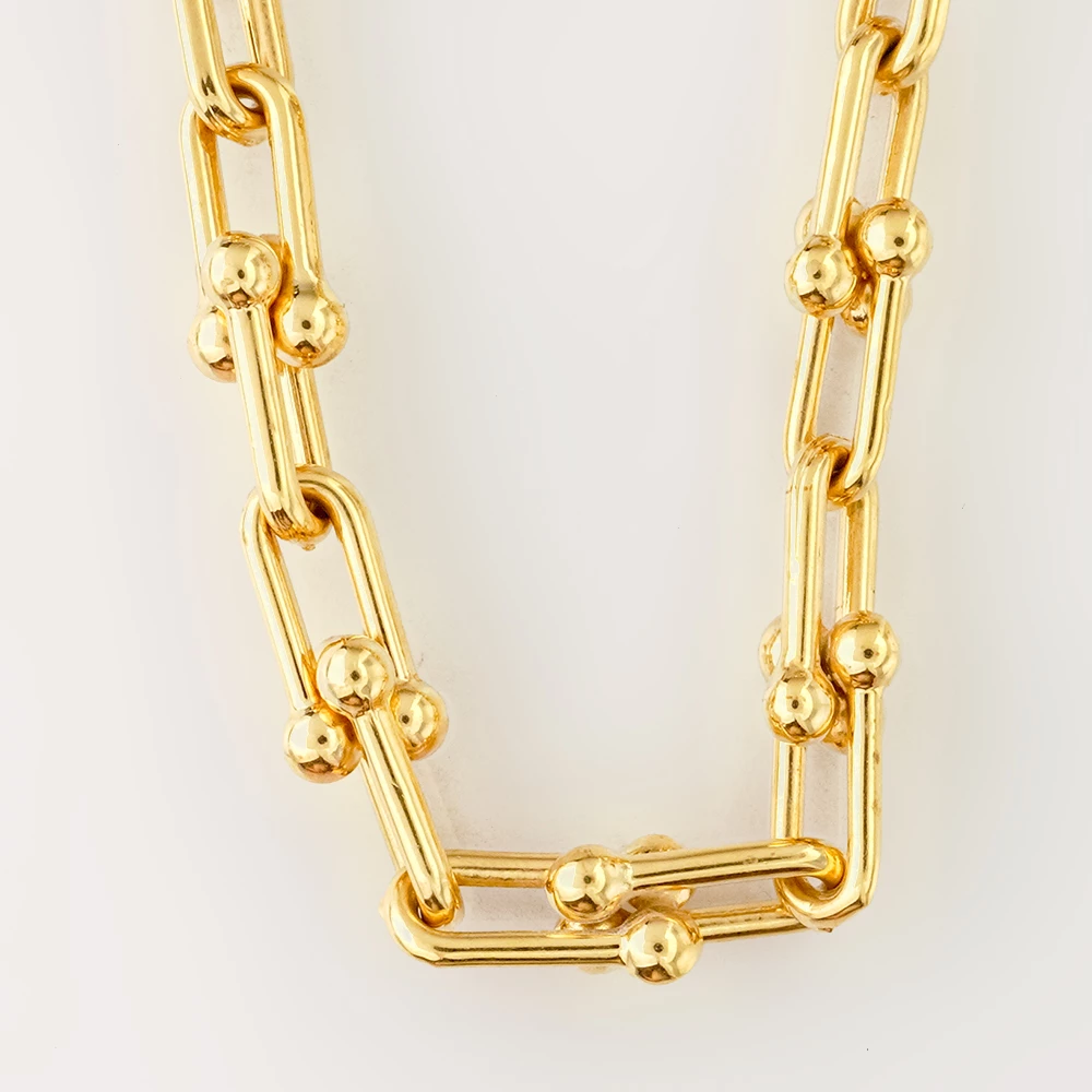 Колье из желтого золота 585 пробы