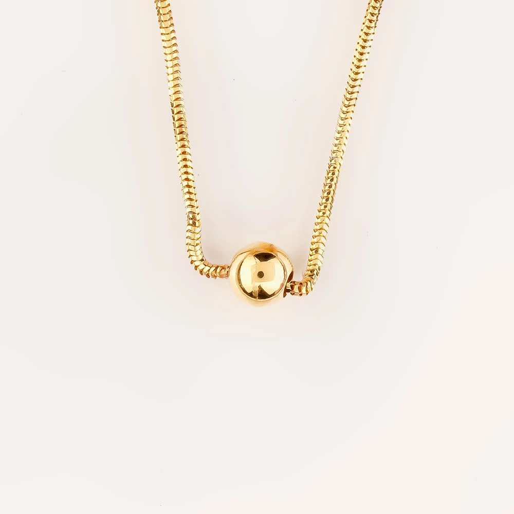 Колье из желтого золота 585 пробы