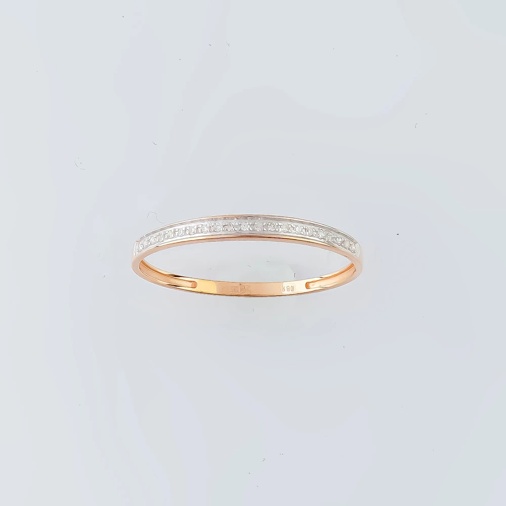 Кольцо с бриллиантом из красного золота 585 пробы Кольцо с бриллиантом из красного золота 585 пробы