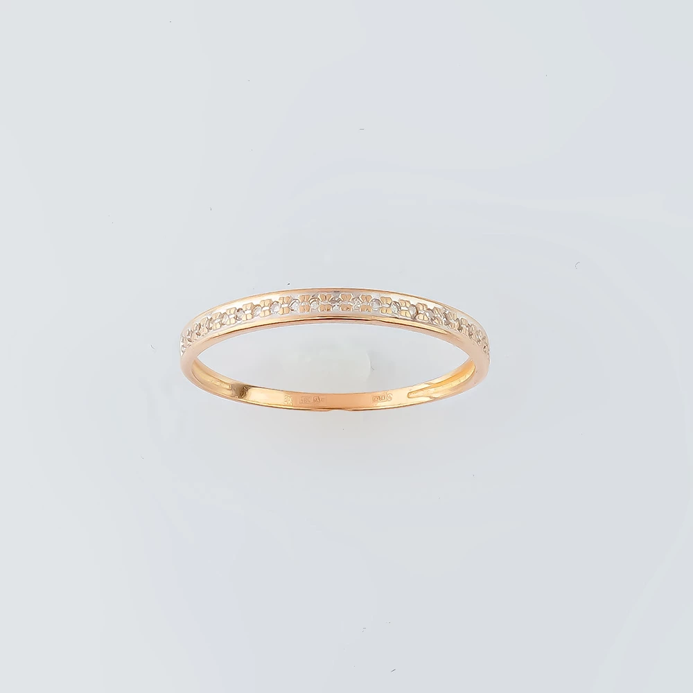 Кольцо с бриллиантом из красного золота 585 пробы Кольцо с бриллиантом из красного золота 585 пробы