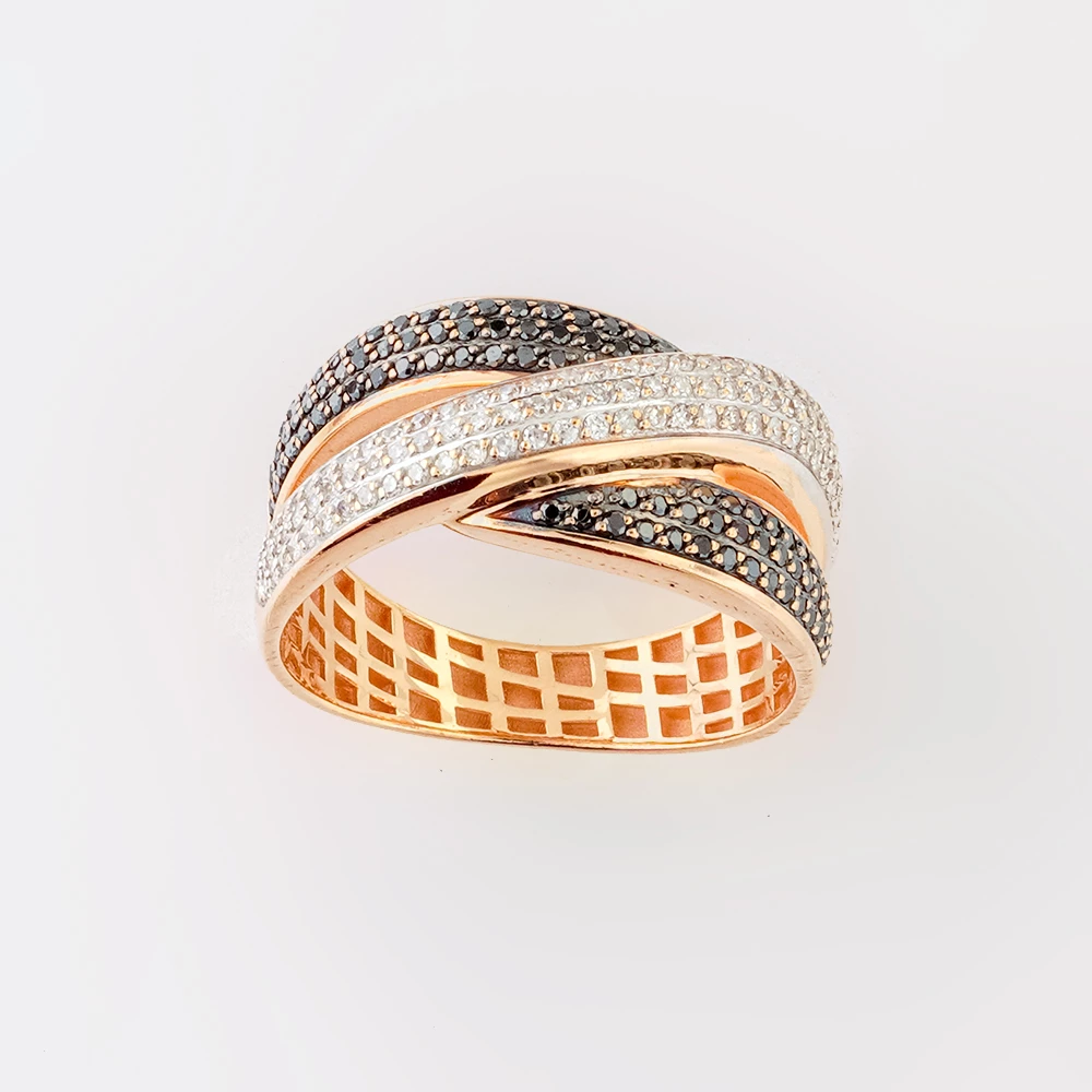 Кольцо с бриллиантом из красного золота 585 пробы Кольцо с бриллиантом из красного золота 585 пробы