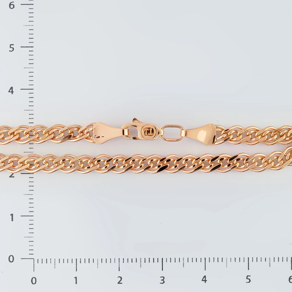 Браслет из красного золота 585 пробы