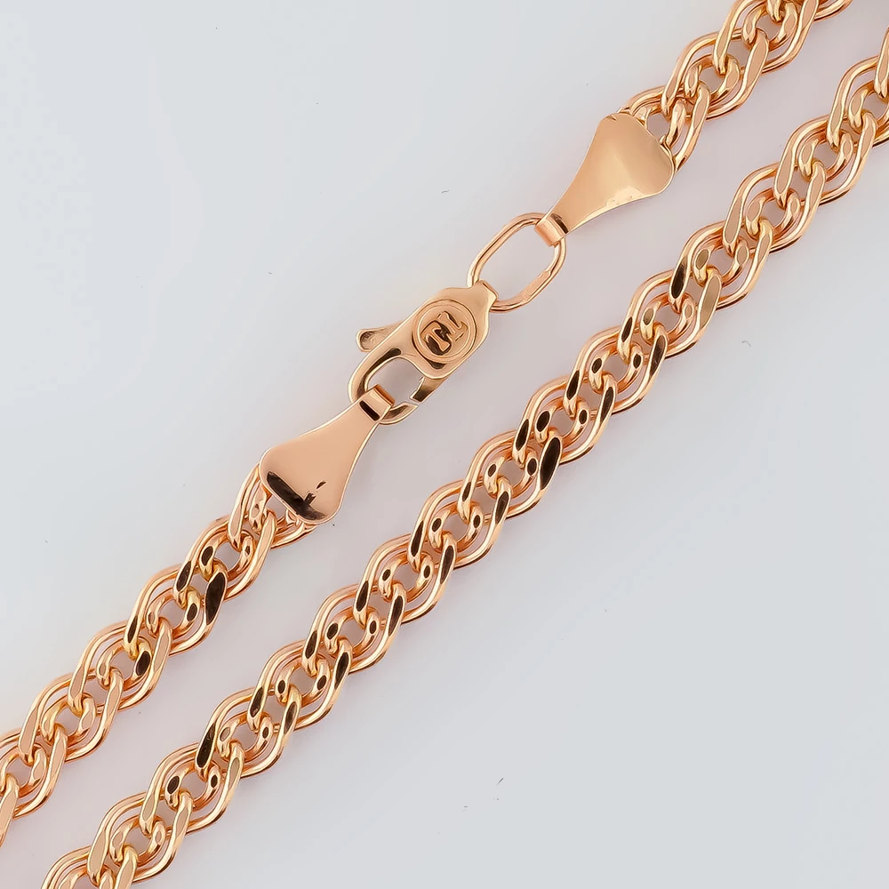 Браслет из красного золота 585 пробы