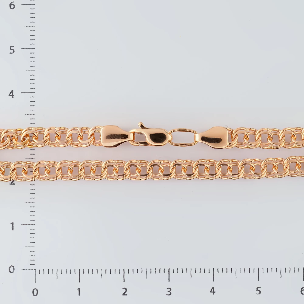 Браслет из красного золота 585 пробы