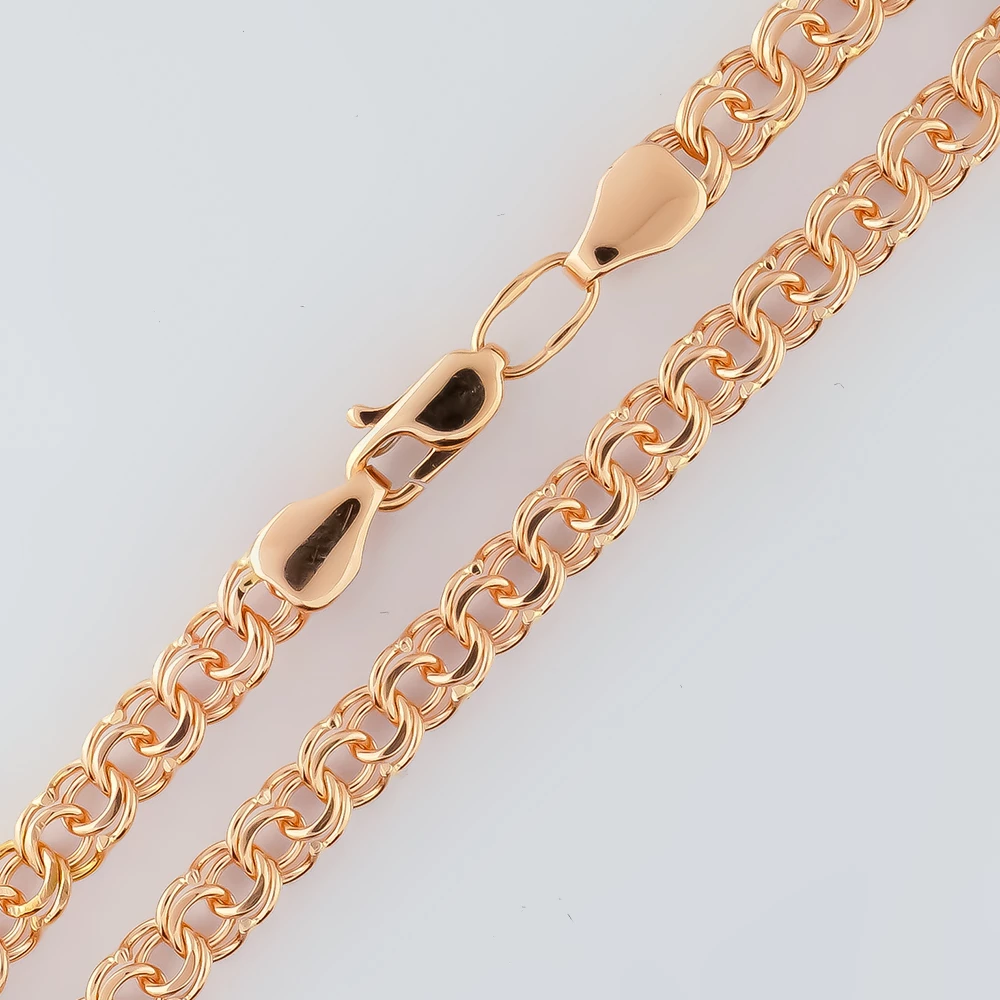 Браслет из красного золота 585 пробы