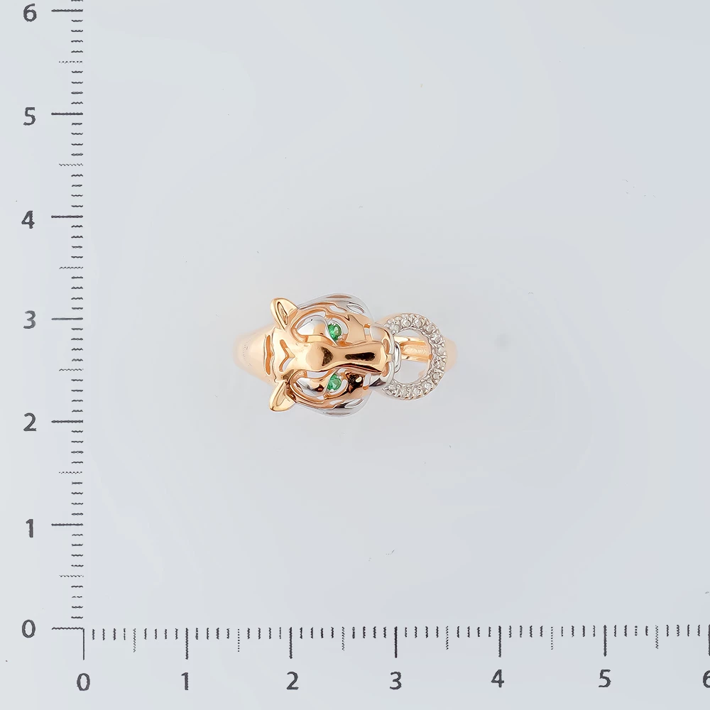 Кольцо с бриллиантом из красного золота 585 пробы Кольцо с бриллиантом из красного золота 585 пробы