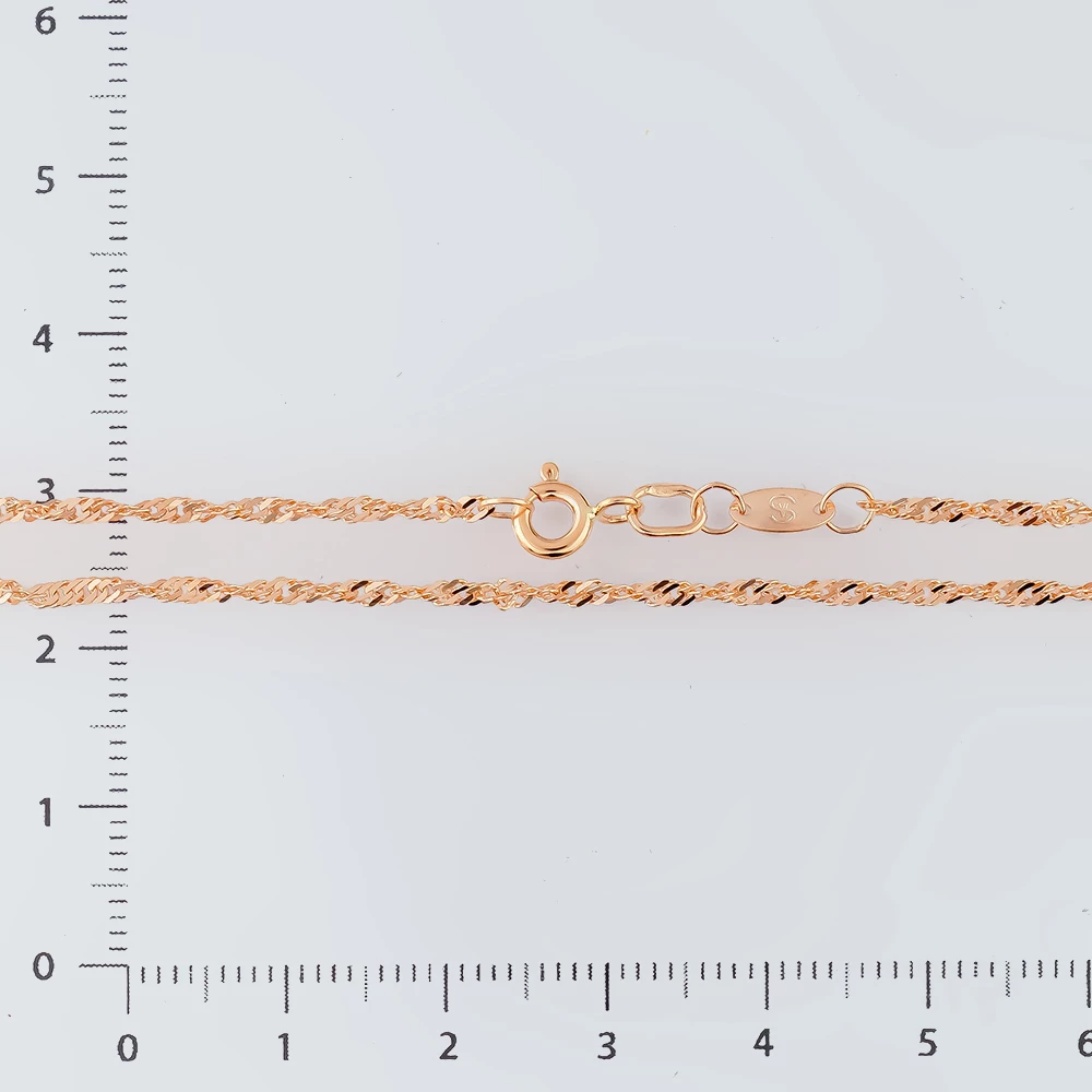 Цепь из красного золота 585 пробы