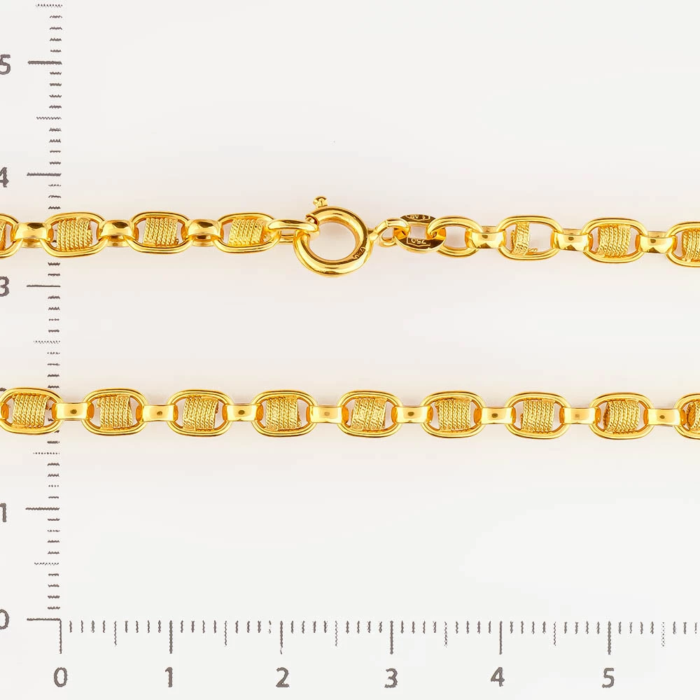 Колье из желтого золота 750 пробы