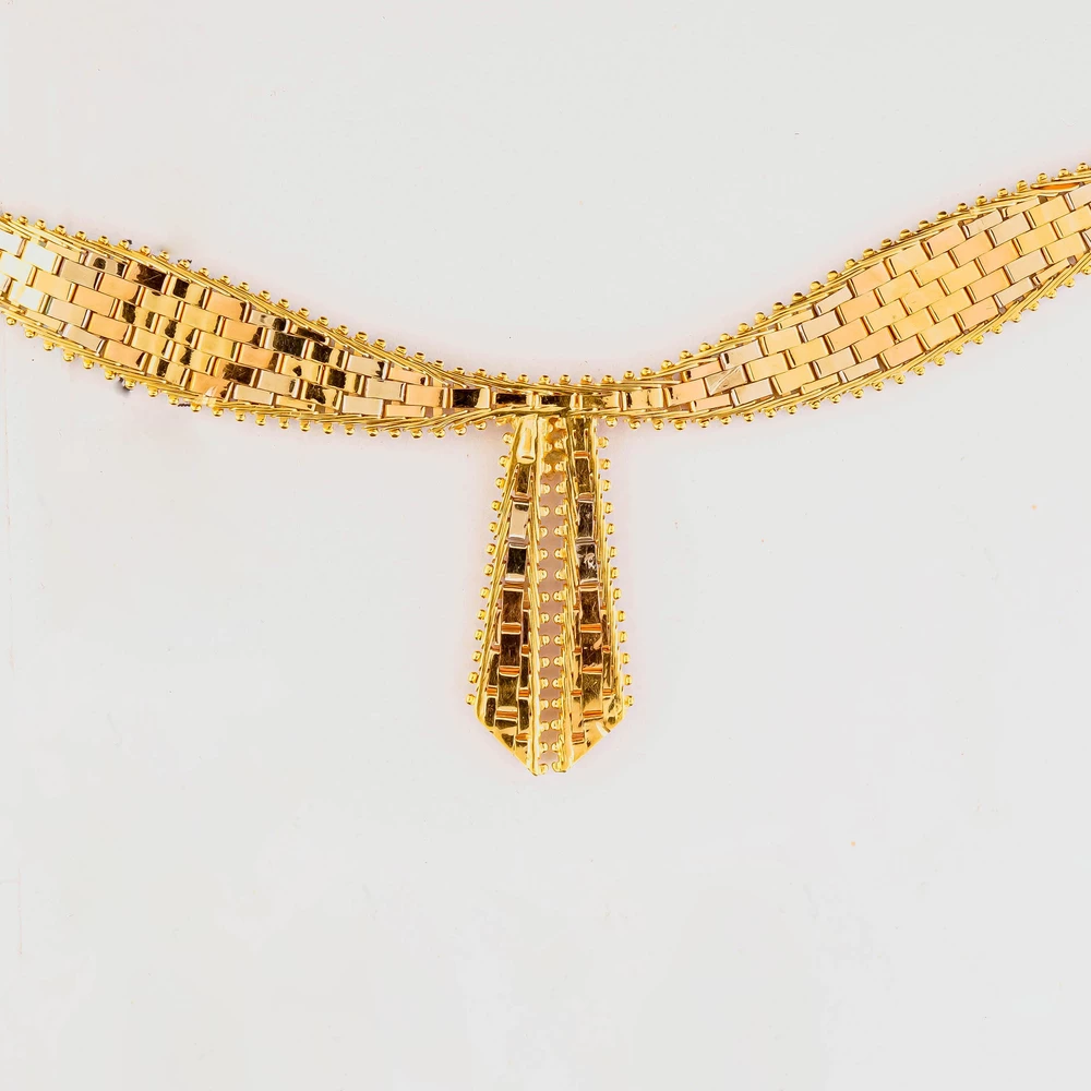 Колье из желтого золота 750 пробы