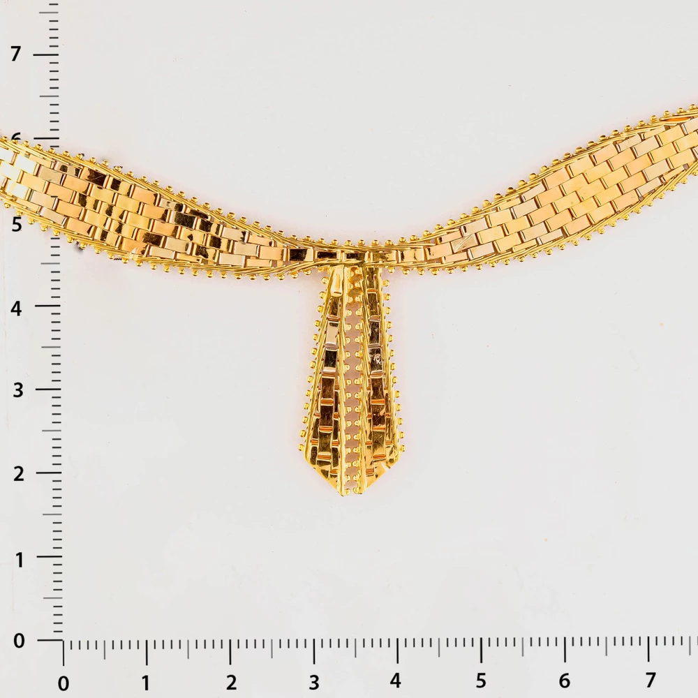 Колье из желтого золота 750 пробы