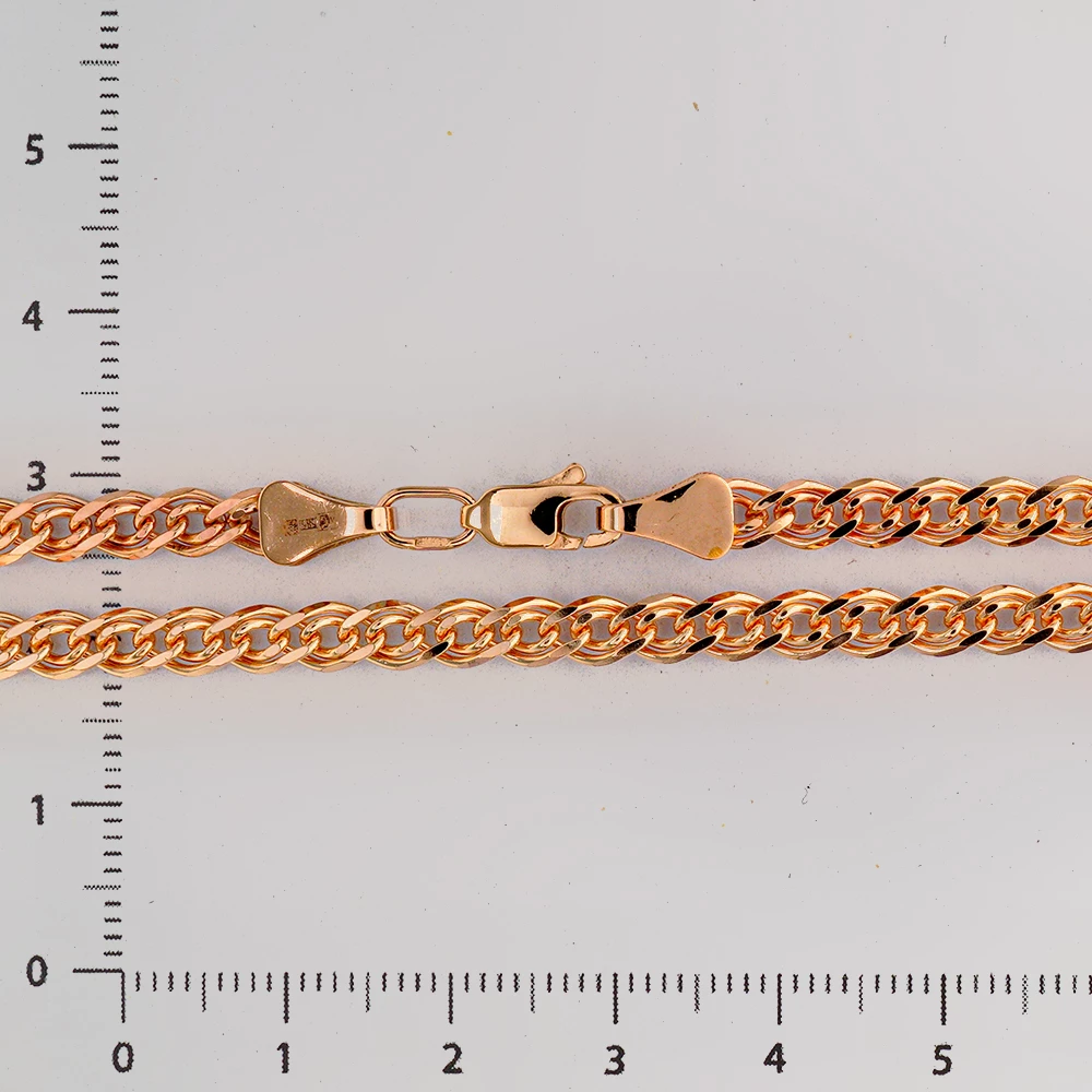 Цепь из красного золота 585 пробы