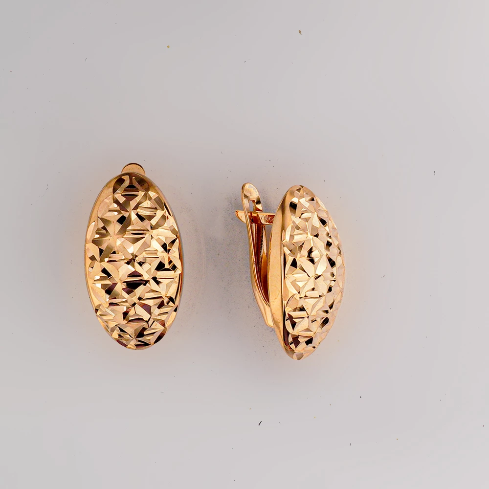 Серьги из красного золота 375 пробы