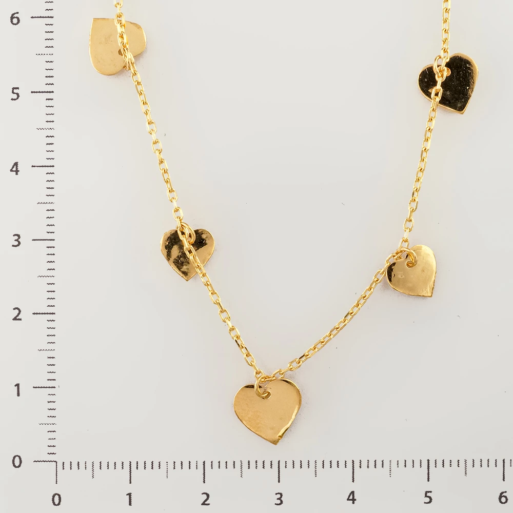 Колье из желтого золота 585 пробы