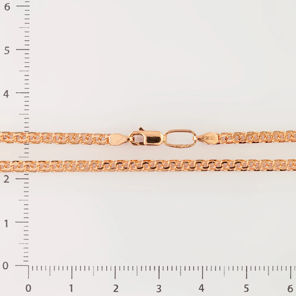 Цепь из красного золота 585 пробы